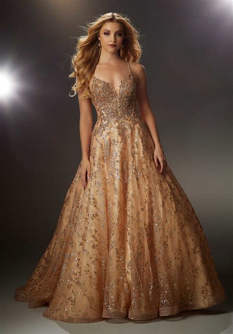 Tulle Prom Gown With Beaded Bodice Morilee
