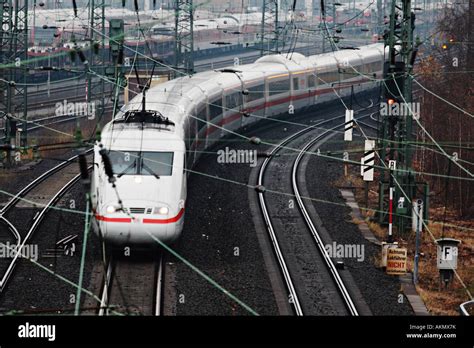 German High Speed Train Ice Intercity Express Germany Stock Photo