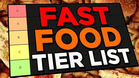 ULTIMATE Fast Food Tier List! - YouTube