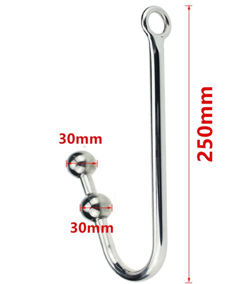Stainless Steel Anal Hook Metal Anus Balls Beads Butt Plug In Adult
