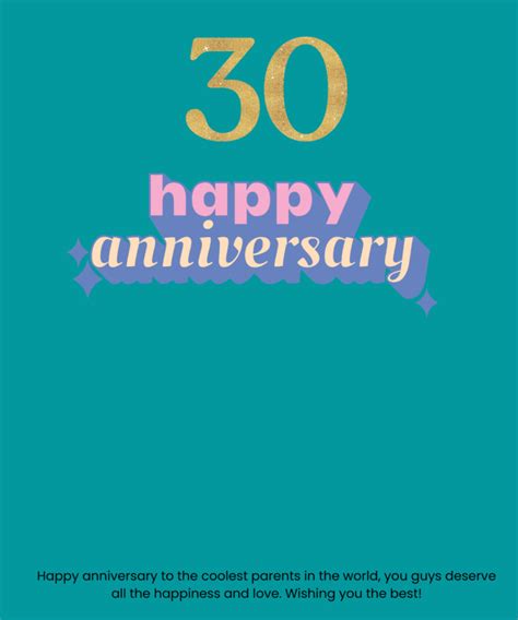 100 Best 30th Wedding Anniversary Wishes For Parents Vilcare