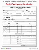 Free Construction Job Application Form