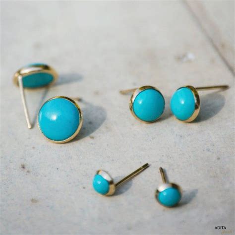 Turquoise Turquoiseearrings Turquoisejewelry Goldearrings