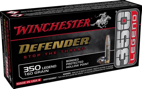 Winchester Ammo S350pdb Defender 350 Legend 160 Gr Bonded Protected