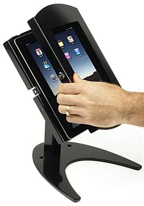 Ipad Countertop Stand Locking Enclosure For Tablets