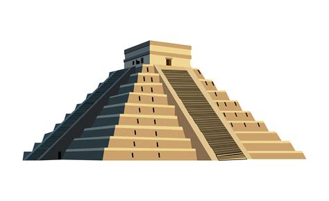 Mayan Pyramid Illustration 658641 Vector Art At Vecteezy
