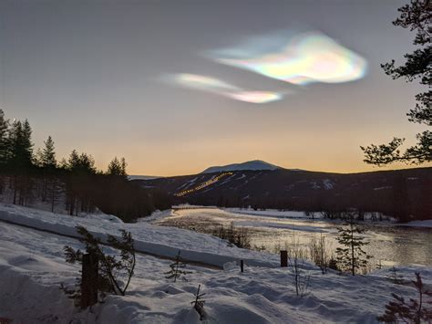 Last Week I Took This Picture Of A Polar Stratospheric Cloud Pearl