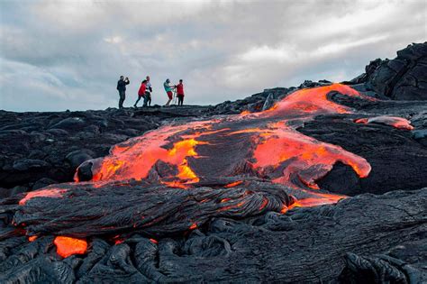 Daring Tourists Hike Up Active Volcano To Get As Close As Possible To