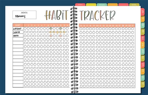 Habit Tracker Printable Digital Planner Digital Calen Vrogue Co