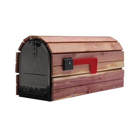 6x6 cedar mailbox post with 4x4 support for appearance. Cedar Wrap Mailbox | Post Mount Mailbox | Gibraltar Mailboxes