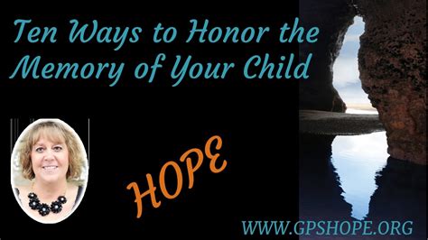 Ten Ways to Honor the Memory of Your Child - YouTube