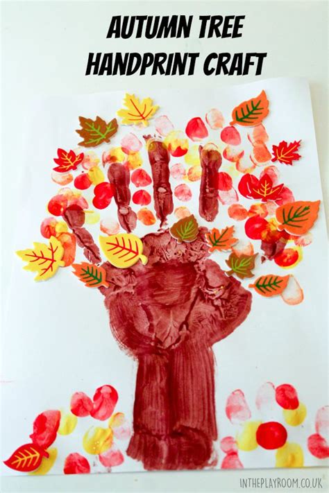 Autumn Tree Handprint Craft In The Playroom