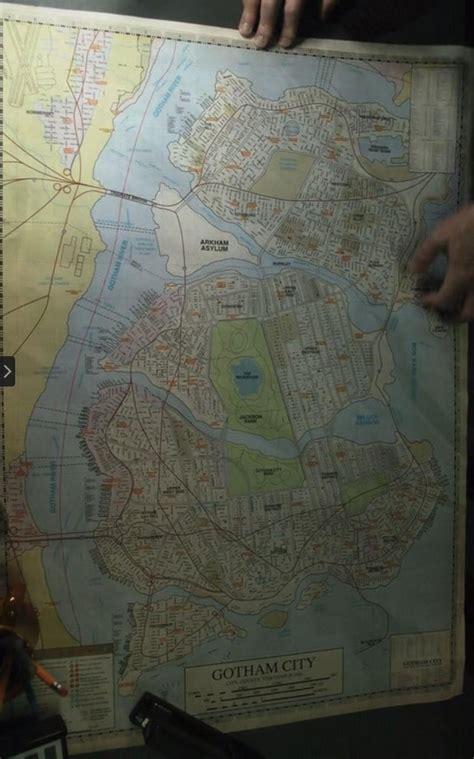 Map Of Gotham City From The Tv Show Gotham Rimaginarymaps