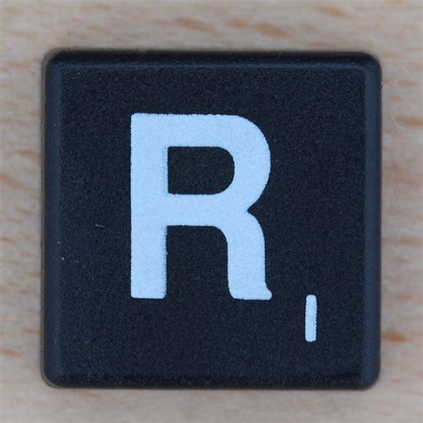 Scrabble White Letter On Black R Leo Reynolds Flickr
