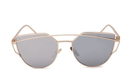 Buy Newest Cat Eye Sunglasses Women Brand Designer Twin Beams Sun Glasses