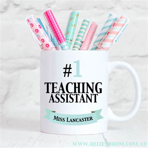 Personalised Teacher Mug Number 1 Teaching Assistant | teacher gift 