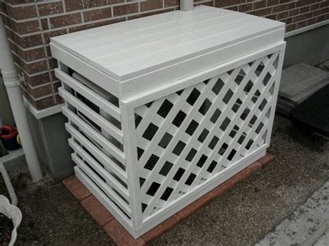 Here's how to hide an air conditioner with a quick and easy weekend project. This is a nice cover for the outdoor unit of a Ductless ...