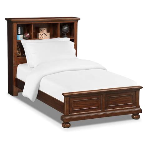 Hanover Youth Full Bookcase Bed Cherry Value City Furniture