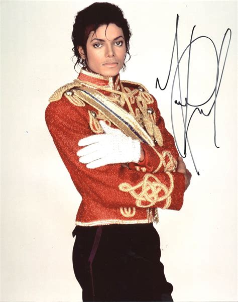 Lot Detail Michael Jackson Superb Signed X Color Photo Psa Dna