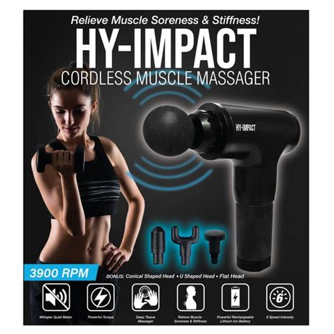 Hy Impact Cordless Deep Tissue Muscle Massager Mebior