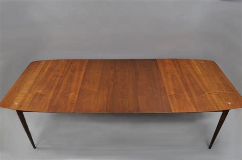 Furniture of america lemm contemporary chrome rectangular dining table. American Martinsville Walnut Dining Table, Mid-Century ...