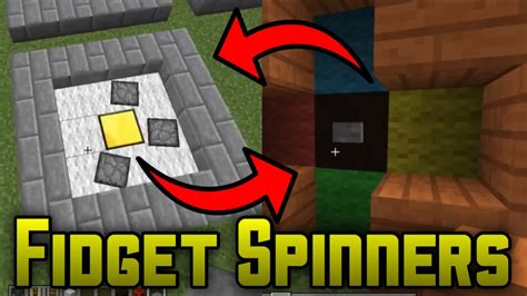 How To Build Working Fidget Spinners In Minecraft Two Ways Youtube