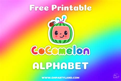 Cocomelon Alphabet Printable Oh Partyland