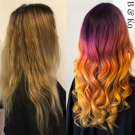 Copper Sunset Hair Color Hairstyle Arti 241 Photos Barber Shop