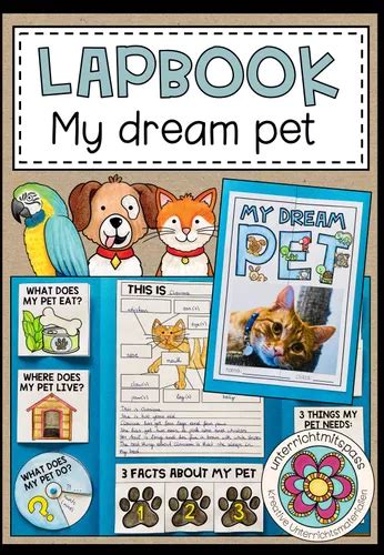 My Dream Pet Lapbook 45 Schulstufe Unterrichtsmaterial Im Fach