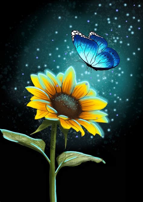 Nat 🦋 on Twitter | Butterfly painting, Flower art painting, Small