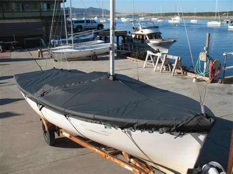 Vanguard 15 Sailboat Mooring Cover Mast Up Flat Cover Slo Sail And