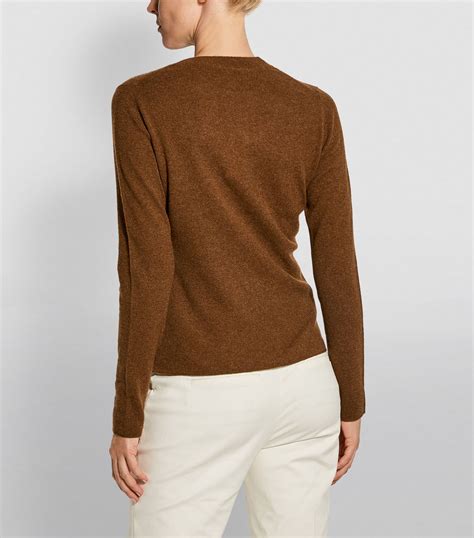 Vince Brown Slim Cashmere Sweater Harrods Uk