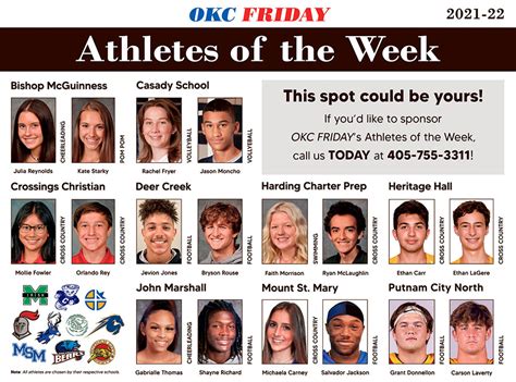 Athletes Of The Week Oct 30 Nov 5