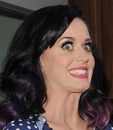 Katy Perry Flaunts Legs In Blue Wheels And Dollbaby Polka Dot Dress