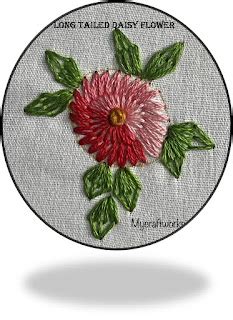 MY CRAFT WORKS Long Tailed Daisy Embroidery Stitch Tutorial For