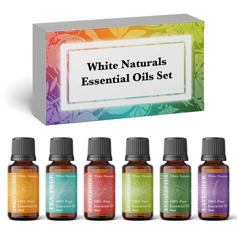 Essential Oils Kit Set White Naturals