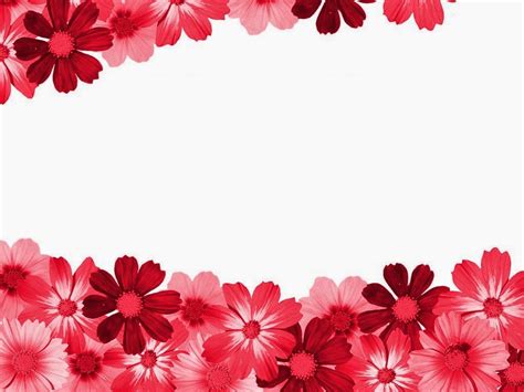 Border Red Flower Background 1024x768 Download Hd Wallpaper