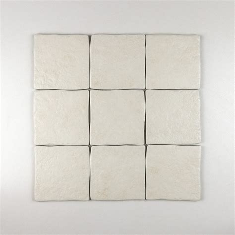 Isole White 10cm X 10cm Wall And Floor Tile