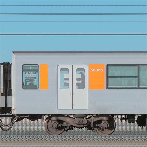 東武50050型モハ58055の側面写真｜railfilejp｜鉄道車両サイドビューの図鑑