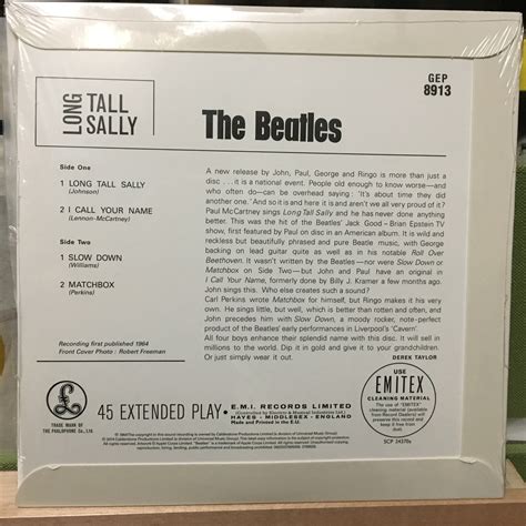 The Beatles Long Tall Sally EP Vinyl Distractions
