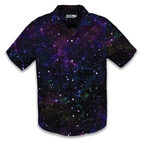 Beautiful Nebula Space Button Down And Hawaiian Shirt Geek Tropical