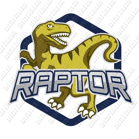 Raptor Dinosaur Logo Clipart Dinosaur Svg Png With Transparent