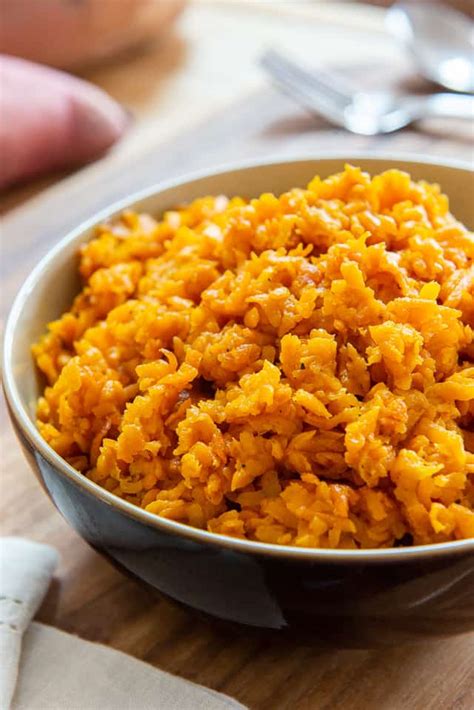 Sweet Potato Rice Sweet Potato Side Dish Thats Easy And Delicious