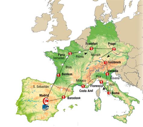 Paquete De Viaje A Europa España Francia Suiza E Italia