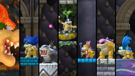 New Super Mario Bros Wii All Castles Koopaling Battles Final Boss