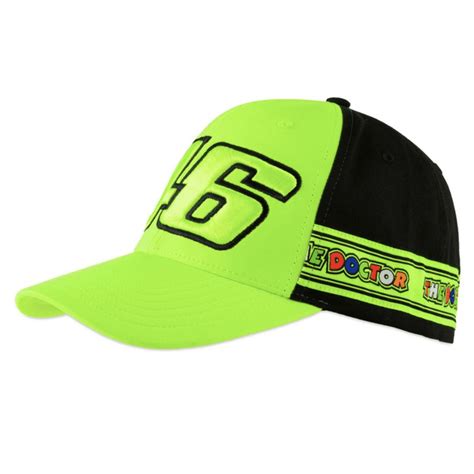 Vr46 Valentino Rossi The Doctor 46 Cap Yellow And Black 2020 Adult