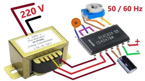 V To V Square Wave Inverter Use Cd Hz Frequency