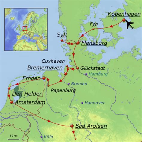 Stepmap Nordseeküste Landkarte Für Deutschland