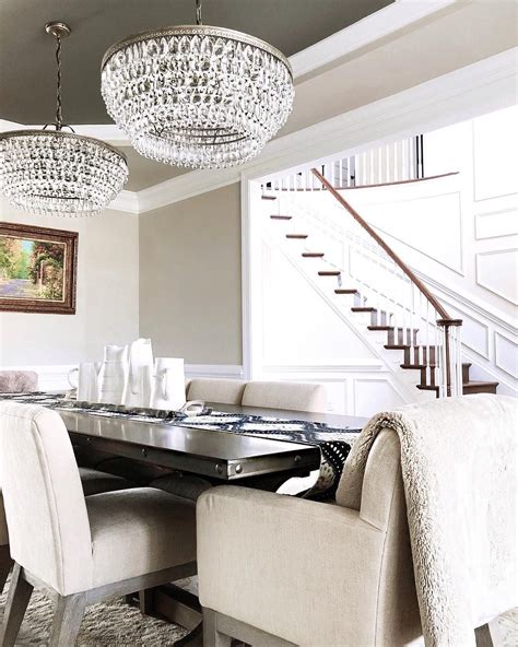 Let us know in the comments section below what your thoughts are on these diy room decor and craft ideas. dining room with #potterybarn chandeliers | Dining room ...