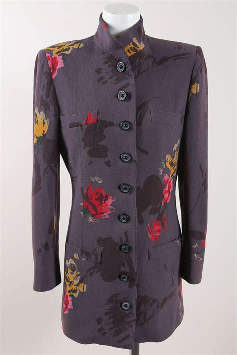 Details About Emanuel Ungaro Designer Wool Jacket Self Lined Very Cute